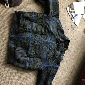 Real leather authentic Pelle Pelle jacket.